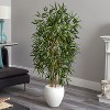 HomeStock  5 ft. Artificial Bamboo Tree in Planter for Indoor/Outdoor - 2 of 3