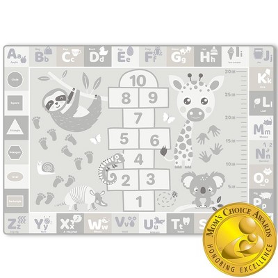 QUOKKA ABC Baby Playmat for Floor - Plush Playmat for Kids - Machine Washable
