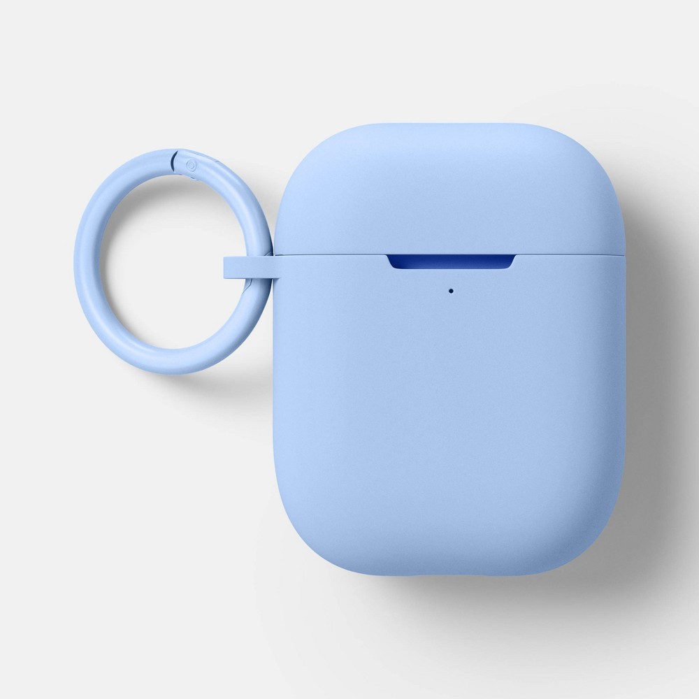 AirPods (1/2 Generation) Silicone Case with Clip - heyday™ Periwinkle Blue: Lightweight Accessory, Wireless Charging Compatible