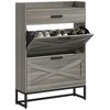 Chery Life Narrow Shoe Cabinet with 2 Flip Drawers, 1 Drawer, Entryway Hidden Shoe Storage for 12 Pairs of Shoes - 2 of 4