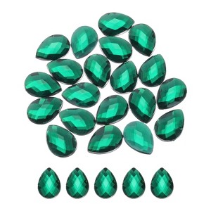 Unique Bargains Acrylic Flat Back Teardrop DIY Decor Jewelry Rhinestone 20 Pcs - 1 of 4