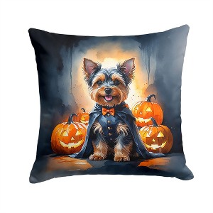 Tramull 14x14 Inch Halloween Throw Pillow, Indoor Outdoor Decorative Pet Theme Pillow - 1 of 4