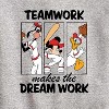 Boys' - Disney - Teamwork Makes The Dream Work Graphic Long Sleeve Fleece Sweatshirt - 2 of 4