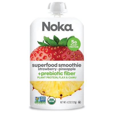 NOKA Superfood Smoothie Fruit Strawberry Pineapple Single Pouch - 4.22oz