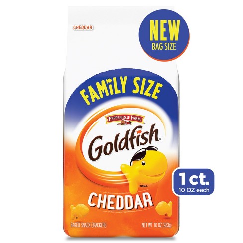 Pepperidge Farm Family Size Cheddar Goldfish Snack Crackers - 10oz - image 1 of 4