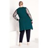 Avenue Women's Plus Size Lacey Sleeve Tunic - 3 of 4