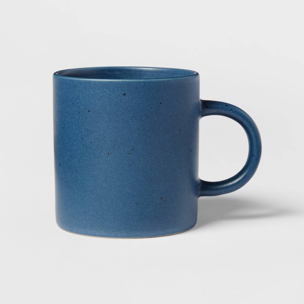 Photos - Glass 15oz Stoneware Tilley Mug Blue - Project 62™