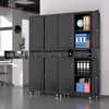 Metal Storage Cabinet, 73 Inch Garage Storage with Locking Doors and Adjustable Shelves - 2 of 4