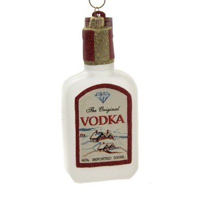 Holiday Ornaments 5.25" Vodka Bottle Hand Painted  -  Tree Ornaments