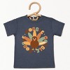 SmileyWorld Gobble Gobble Circle - Youth Short Sleeve Graphic T-Shirt and Toddler Short Sleeve Graphic T-Shirt - 2 of 3