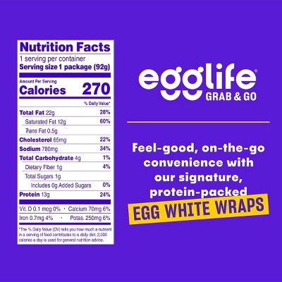 egglife Grab & Go Roasted Garlic & Herb Pepperoni & Cream Cheese - 3.2oz