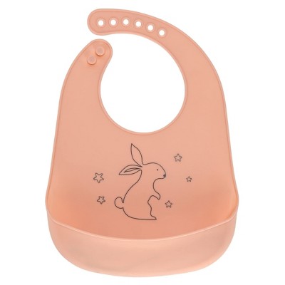 Image of CHILDLIKE BEHAVIOR Soft Silicone Bibs for Babies - Pink