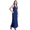 24seven Comfort Apparel Sleeveless V Neck Maxi Dress with Pocket Detail - 2 of 4