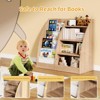 4 Tier Kids Bookshelf, Kids Book Shelf for Kids Rooms, Wood Children Bookcase,Baby Storage Book Rack,Toddler Bookshelf - 4 of 4