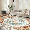 Washable Area Rug - Large Rugs for Living Room, Stain Resistant Carpet, Vintage Rugs for Bedroom, Non Slip Backing, Home Decor Floor Decoration Mat - 2 of 4