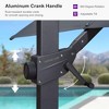 PURPLE LEAF Cantilever Telescopic Umbrella for Swimming Pool, Patio, Porch, Garden - 3 of 4