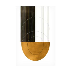 Canvas Wall Art - Ray Heere 'Mid Century Abstract Painting 18' Wall Art for Living Room, Bedroom, or Office Décor by Trademark Fine Art - 22 x 32 - 1 of 4