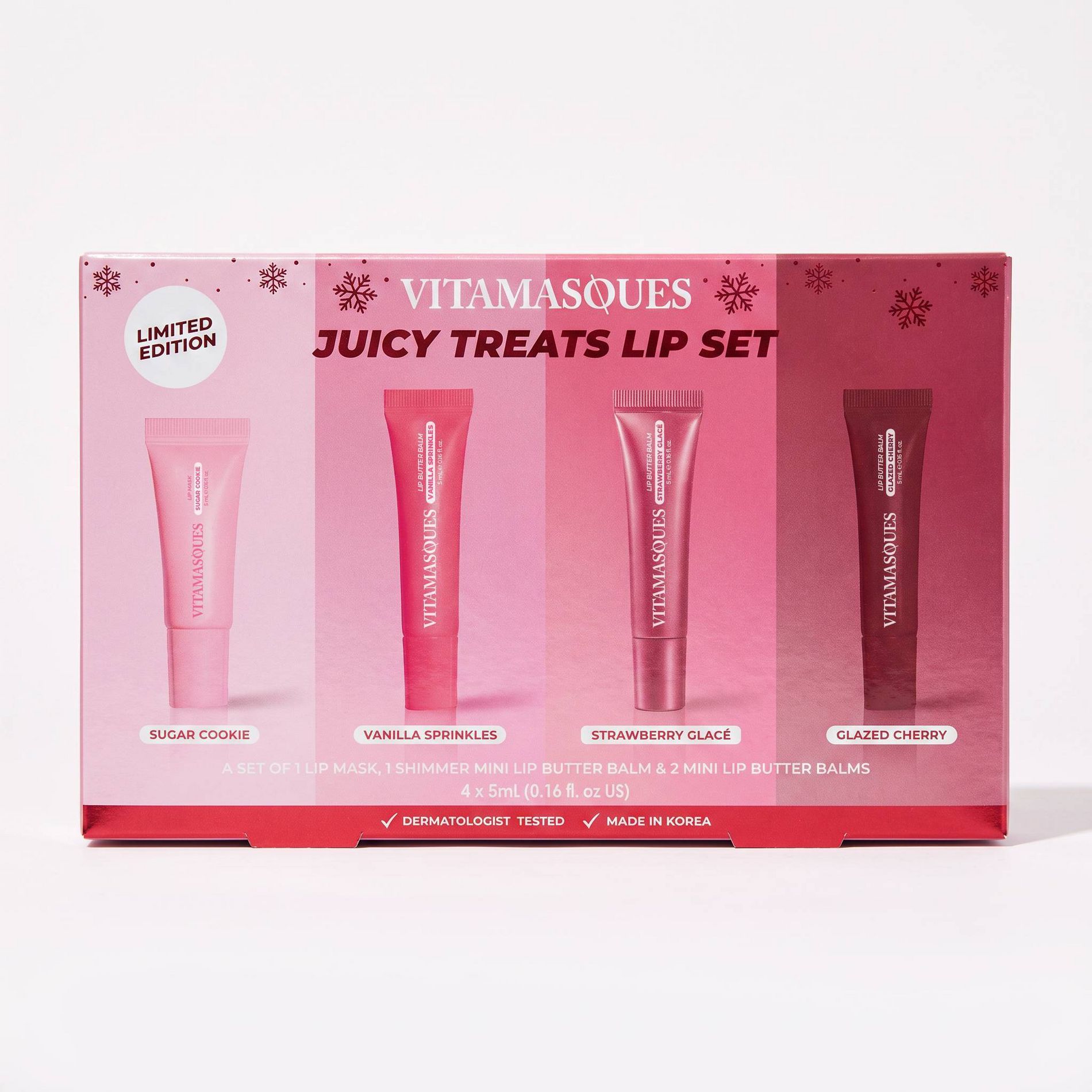Vitamasques Juicy Treats Lip Balm Sets - 0.67 fl oz/4pk
