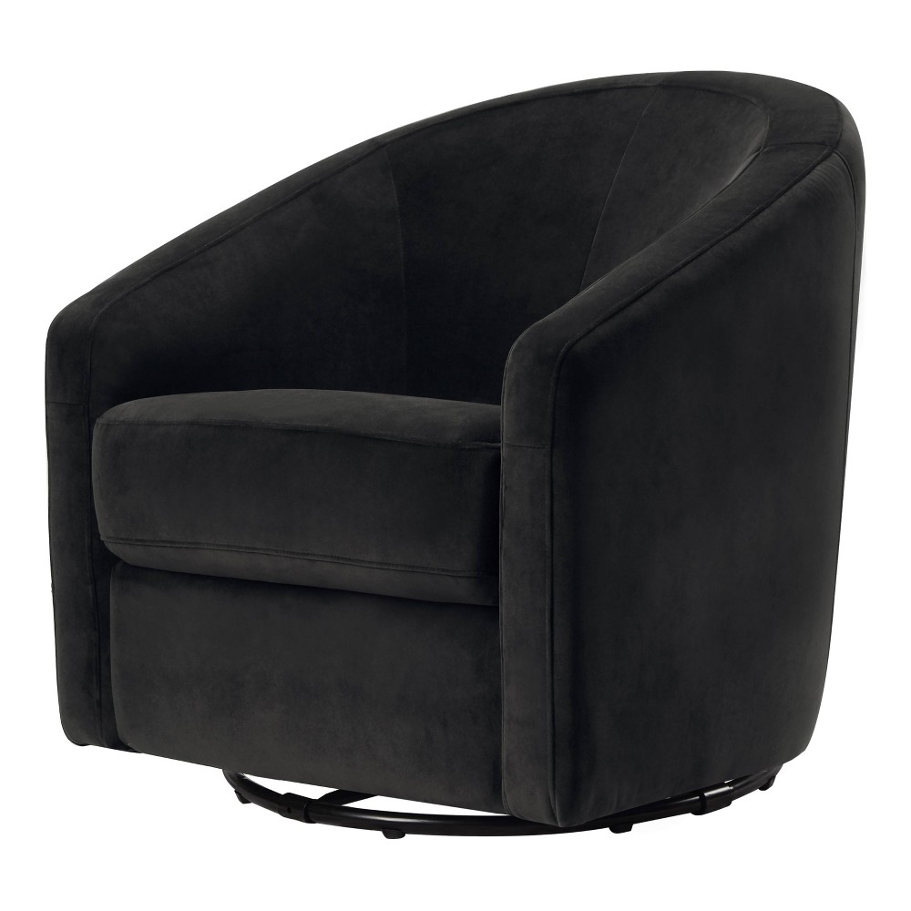 Photos - Rocking Chair Babyletto Madison Swivel Glider - Black Velvet