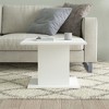 vidaXL Coffee Table White 21.9 in.x21.9 in.x15.7 in. Engineered Wood - 4 of 4