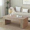 49" Rectangular Coffee Table,Modern Farmhouse Center Table with Thick Legs for Living Room & Rustic Decor-Baofuwish - 2 of 4