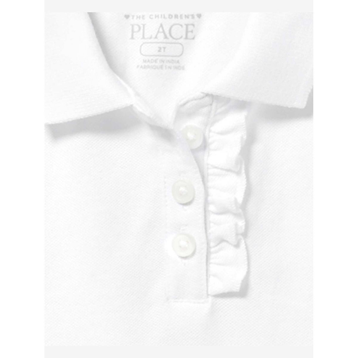 The Children's Place Toddler Girls Short Sleeve Uniform Ruffle Pique Polo 4-Pack - thumbnail 2