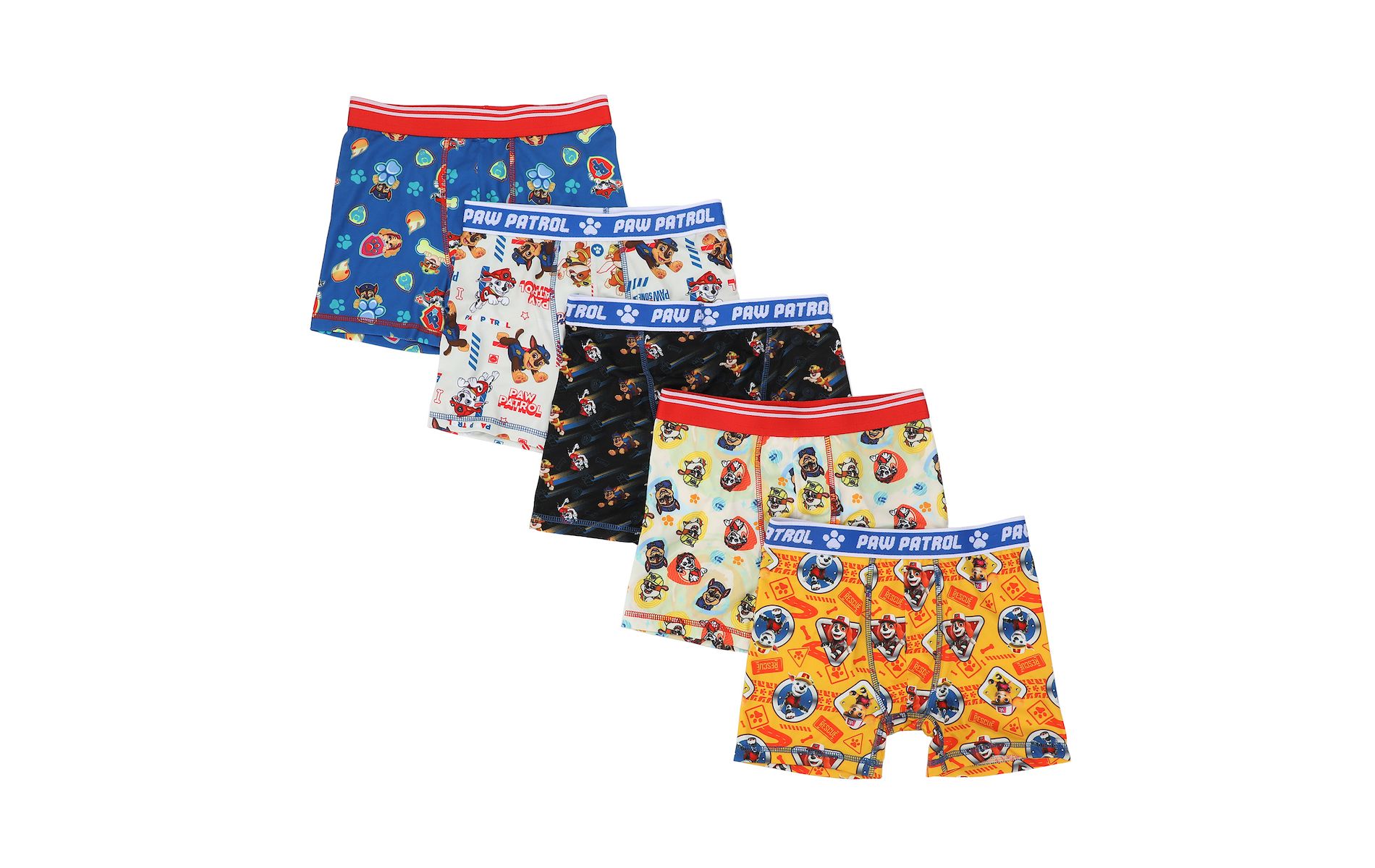 Paw Patrol Characters 5-Pack of Boys' Boxer Briefs-4
