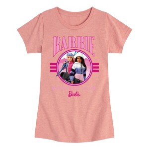 Girls' - Barbie - Mountain Club Fitted Short Sleeve Graphic T-Shirt - 1 of 3
