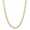 Black Bow Jewelry Men's 6mm 14k Yellow Gold Open Concave Figaro Chain Necklace - 2 of 4