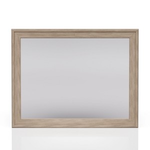 Sand Colored Rectangle Wood Mirror - 1 of 1
