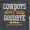 Men's - Yellowstone - Cowboys Don't Say Goodbye Short Sleeve Graphic T-Shirt - 2 of 4
