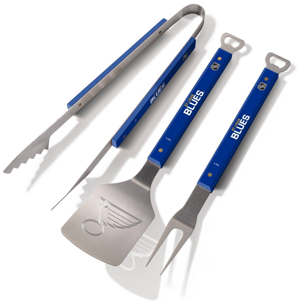 Photos - BBQ Accessory NHL St. Louis Blues Spirit Series BBQ Set - 3pc