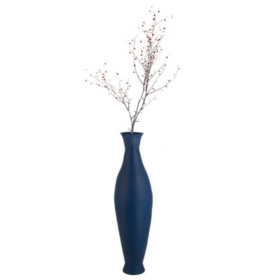 Uniquewise Modern Decorative Bamboo Floor Flower Vase for Living Room, Entryway or Dining, Fill Up with Dried Branches or Flowers, 43 Inch