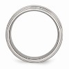 Black Bow Jewelry Stainless Steel, 8mm Unisex Dual Finished Comfort Fit Band - 2 of 4