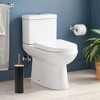 Evideco French Home Goods Metal Toilet Brush and Holder Set With Bamboo Lid - 2 of 4