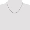 Black Bow Jewelry 2mm Sterling Silver Fancy Beaded Chain Necklace - 2 of 4