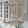 4-Light Squire Manor Bleached Wood Pendant Ceiling Light Fixture Brushed Nickel - Hunter Fan - 3 of 4