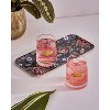 Spode Creatures of Curiosity Rectangular Serving Tray - Dark Floral Birch Veneer with Melamine Finish - Food Safe Decorative Serveware (12.5" x 6") - 4 of 4