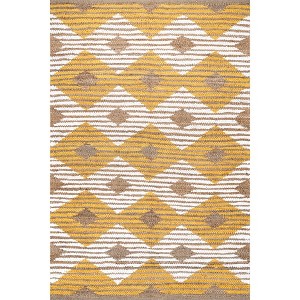 Nuloom Hand Braided Marla Denim And Jute Diamonds Indoor Area Rug - 1 of 4