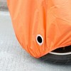 Unique Bargains 190T Black Orange Motorcycle Cover Outdoor Waterproof Dust Snow Protector - 4 of 4