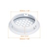 Unique Bargains Stainless Steel Dust-Proof Mesh Hole Circular Soffit Vents 40 Pcs - 2 of 4
