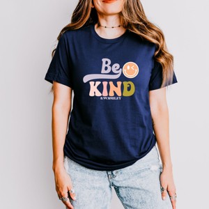 Simply Sage Market S.W.Smiley Be Kind Smiley Face Short Sleeve Tee - 1 of 4