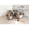 Cuisinart Set of 3 Stainless Steel Mixing Bowls with Lids - image 2 of 4