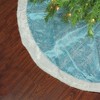 Northlight 48" Blue and White Glittered Snowflake Christmas Tree Skirt - 2 of 3