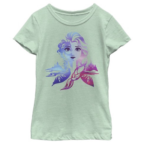 Girl's Frozen Ice Art Princess Elsa T-shirt : Target