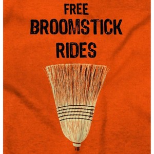 Free Broomstick Rides Halloween Witch Men's Crewneck Sweatshirt Brisco Brands - 1 of 4