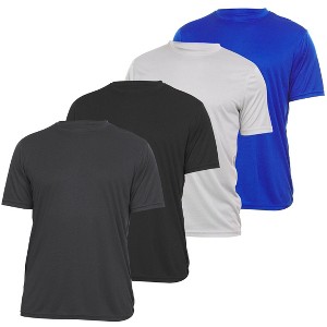Daresay Mens Dri Fit Shirts Moisture Wicking Tshirt For Men Gym Shirts For Men, Up to 3XL, Pack of 4 - 1 of 4