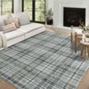 Machine Washable Geometric Living Room Rugs, Soft Non Slip Plaid Bedroom Rugs, Modern Low Pile Throw Carpet for Dining Room - 4 of 4