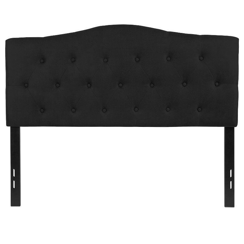 Emma and Oliver Arched Button Tufted Upholstered Headboard, 1 of 11