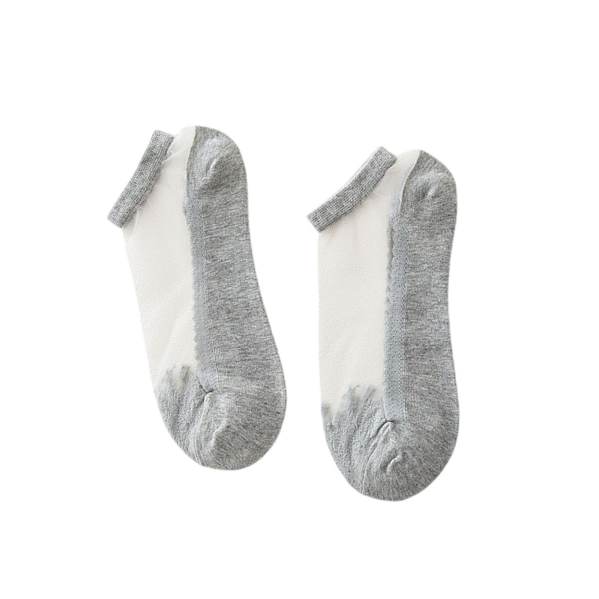 Anna-Kaci 6 Pairs Women's Sheer Mesh Ankle Socks with Soft Knit Sole and Delicate Lace Trim Lightweight Breathable Low-Cut Design - thumbnail 7